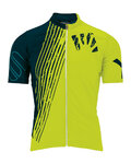 KARPOS Kurzarm Fahrradtrikot - GREEN FIRE - Gelb/Blau
