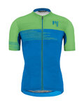KARPOS Kurzarm Fahrradtrikot - GREEN FIRE - Grün/Blau