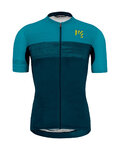 KARPOS Kurzarm Fahrradtrikot - GREEN FIRE - Blau