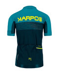 KARPOS Kurzarm Fahrradtrikot - GREEN FIRE - Blau