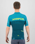 KARPOS Kurzarm Fahrradtrikot - GREEN FIRE - Blau