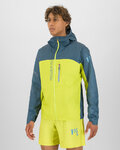 KARPOS wasserfeste Jacke - LAVAREDO RAIN EVO - Gelb/Blau