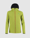 KARPOS Winddichte Fahrradjacke - LAVAREDO WINTER KIDS - Grün/Schwarz