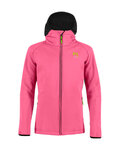 KARPOS Winddichte Fahrradjacke - LAVAREDO KID WINTER - Rosa/Schwarz