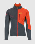 KARPOS Kapuzenpullover - VAL VIOLA FULL-ZIP - Grau/Rot