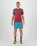 KARPOS Kurzarm Fahrrad-Shirt - LAVAREDO ULTRA - Rot/Blau