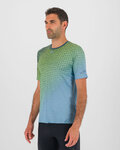 KARPOS Kurzarm Fahrrad-Shirt - LAVAREDO ULTRA - Grün/Blau