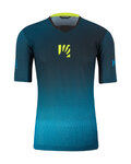 KARPOS Kurzarm Fahrradtrikot - VAL DI DENTRO - Blau/Schwarz