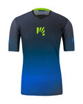 KARPOS Kurzarm Fahrradtrikot - VAL DI DENTRO - Blau/Schwarz