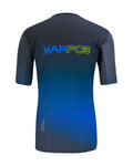 KARPOS Kurzarm Fahrradtrikot - VAL DI DENTRO - Blau/Schwarz