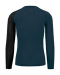 KARPOS Langarm Fahrrad-Shirt - DINAMICO MERINO 130 - Blau/Schwarz