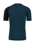KARPOS Kurzarm Fahrrad-Shirt - DINAMICO MERINO 130 - Blau/Schwarz