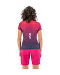 KARPOS Kurzarm Fahrrad-Shirt - VERVE MESH W - Blau/Rosa