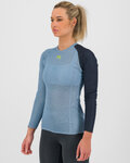 KARPOS Langarm Fahrrad-Shirt - DINAMICO OCTA W - Blau
