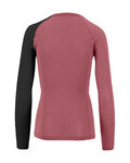 KARPOS Langarm Fahrrad-Shirt - DINAMICO MERINO 130 W - Rosa/Schwarz