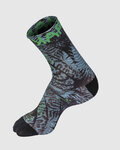 KARPOS Klassische Fahrradsocken - GREEN FIRE - mehrfarbig/Grau