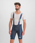 SPORTFUL Kurze Fahrradhose mit Trägern - PETER SAGAN BODYFIT CLASSIC - Blau