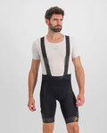 SPORTFUL Kurze Fahrradhose mit Trägern - PETER SAGAN SUPERGIARA - Schwarz