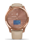 GARMIN Smartwatch - VIVOMOVE LUXE 18K ROSE GOLD - Rosa/Gold/Beige