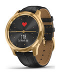 GARMIN Smartwatch - VIVOMOVE LUXE 24K GOLD - Schwarz/Gold