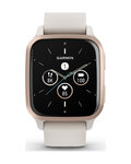 GARMIN Smartwatch - VENU SQ 2 MUSIC - Elfenbein