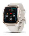 GARMIN Smartwatch - VENU SQ 2 MUSIC - Elfenbein