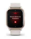 GARMIN Smartwatch - VENU SQ 2 MUSIC - Elfenbein