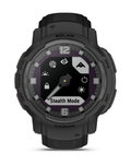 GARMIN Smartwatch - INSTINCT CROSSOVER SOLAR TACTICAL EDITION - Schwarz