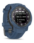 GARMIN Smartwatch - INSTINCT CROSSOVER SOLAR - Blau