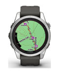 GARMIN Smartwatch - FENIX 7S PRO SOLAR - Anthrazit/Silber