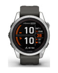 GARMIN Smartwatch - FENIX 7S PRO SOLAR - Anthrazit/Silber