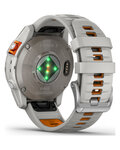 GARMIN Smartwatch - FENIX 7 PRO SAPPHIRE SOLAR - Grau/Orange