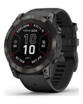 GARMIN Smartwatch - FENIX 7X PRO SAPPHIRE SOLAR - Schwarz