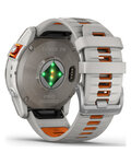 GARMIN Smartwatch - FENIX 7X PRO SAPPHIRE SOLAR - Grau/Orange