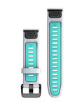 GARMIN Riemen - QUICKFIT 20 - Weiß/Hellblau