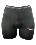HAVEN Fahrradshorts ohne Träger - PEARL II - Schwarz/Rosa
