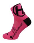 HAVEN Klassische Fahrradsocken - LITE SILVER NEO 2PAK - Rosa/Schwarz