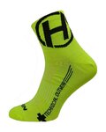 HAVEN Klassische Fahrradsocken - LITE SILVER NEO 2PAK - Gelb/Schwarz