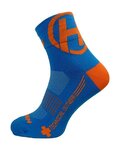 HAVEN Klassische Fahrradsocken - LITE SILVER NEO 2PAK - Blau/Orange