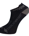 HAVEN Knöchelhohe Fahrradsocken - SNAKE SILVER NEO 2PAK - Schwarz/Grau