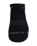 HAVEN Knöchelhohe Fahrradsocken - SNAKE SILVER NEO 2PAK - Schwarz/Grau