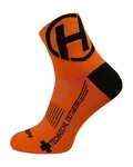 HAVEN Klassische Fahrradsocken - LITE SILVER NEO 2PAK - Orange/Schwarz