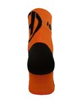 HAVEN Klassische Fahrradsocken - LITE SILVER NEO 2PAK - Orange/Schwarz