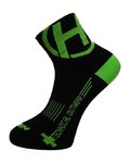HAVEN Klassische Fahrradsocken - LITE SILVER NEO 2PAK - Schwarz/Grün