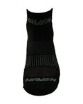 HAVEN Klassische Fahrradsocken - LITE SILVER NEO 2PAK - Schwarz/Grau