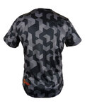 HAVEN Kurzarm Fahrradtrikot - CUBES NEO SHORT - Schwarz/Rot
