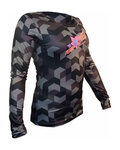 HAVEN Langarm Fahrradtrikot für den Sommer - PEARL NEO LONG - Schwarz/Rosa