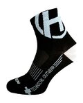 HAVEN Klassische Fahrradsocken - LITE SILVER NEO 2PAK - Schwarz/Weiß