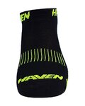 HAVEN Knöchelhohe Fahrradsocken - SNAKE SILVER NEO 2PAK - Schwarz/Gelb
