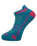 HAVEN Knöchelhohe Fahrradsocken - SNAKE SILVER NEO 2PAK - Blau/Rosa